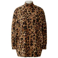 Oui Pullover oversized geschnitten Animalprint | 42