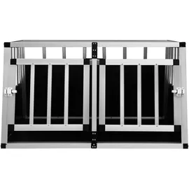 vidaXL Hundetransportbox 89 x 69 x 50 cm Silber
