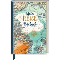 Eintragbuch mit Sammeltasche - Mein Reisetagebuch (Landkarte)