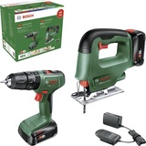 Bosch EasyImpact 18V-40 Set inkl. 2 x 2,0 Ah + 18V-70 Stichsäge EasySaw 06039D810A