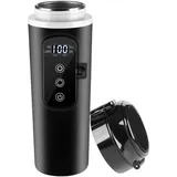 12v - 24v Wasserkocher für Auto, 500ml Elektrischer Reisewasserkocher Edelstahl mit 12 Volt Zigarettenanzünder für Heißwasser Kaffee Tee, KFZ Lkw Reise Camping, (50W-100W)