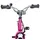 vidaXL Kinderfahrrad 18 Zoll pink/weiß