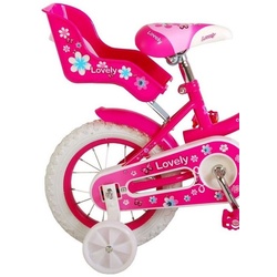 Volare Puppen Fahrradsitz Butterfly • Puppen Sitz für Kinderfahrräder • Pink Schmetterling rosa