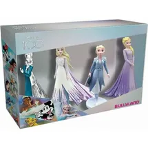 BULLYLAND 100 Jahre Walt Disney, Frozen Platin Set, 4 Spielfiguren