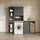 livinity Paolina Waschmaschinenschrank 68 x 100,4 cm Anthrazit/Goldkraft Eiche Holz