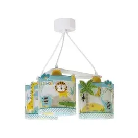 Dalber kinderzimmer, Pendelleuchte Little Jungle 3xE27/15W/230V - Bunt