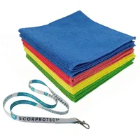 Scorprotect 8er Set Mikrofasertuch 40x40 cm 300 GSM + Schlüsselband