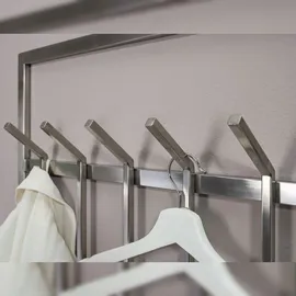 FineBuy Wandgarderobe FB73626 Silber