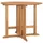 vidaXL Gartentisch Klappbar Ø 90 x 75 cm Teak Braun