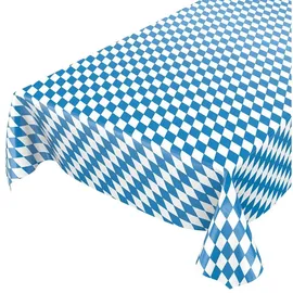ANRO Wachstuch Tischdecke Bayern 120 x 140 cm Blau