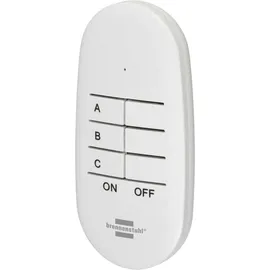 Brennenstuhl Funkschalt-Set Mini 3+1 Comfort-Line 3er Funksteckdosen-Set mit Fernbedienung (1507070)