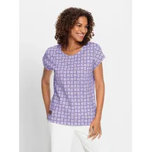 Casual Looks Print-Shirt Lila 48