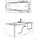 AcquaVapore Badewanne mit Tür 75 x 150 cm (S17-WP-L-ALL)