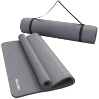 Gorilla Sports Yogamatte - 190x100x1,5 cm, mit Tragegurt, Gymnastikmatte, Fitnessmatte