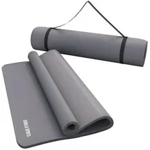 Gorilla Sports Yogamatte - 190x100x1,5 cm, mit Tragegurt, Gymnastikmatte, Fitnessmatte