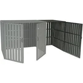 MCW Mülltonnenbox Erweiterung J28 Grau 115x76x100cm