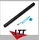 Magic FX Handheld Cannon PRO Streamers 80 cm Hellblau