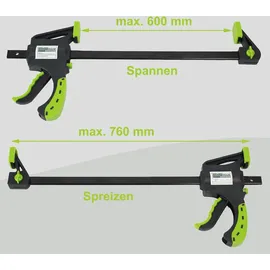 Trutzholm 4x Einhandzwinge Schnellspannzwinge Schraubzwinge Spanner