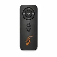 Deluxe HomeArt Fernbedienung für LED Kerzen Schwarz mit Timer
