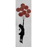 Grupo Erik Banksy Poster Girl Floating Türposter Brandalised