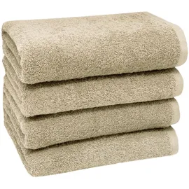 ZOLLNER Handtuchset 4-tlg. braun