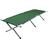 VCM Feldbett Campingbett Aluminium Gartenliege Liege Sonnenliege Liegestuhl faltbar klappbar Länge 210cm Tosali L