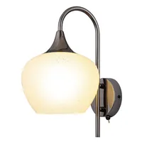 GLOBO Wandleuchte Kristall Wandlampe LED Glas gebogen Wohnzimmerleuchte Wand