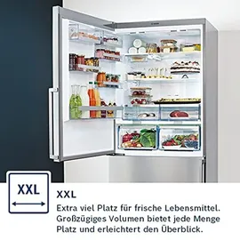 Bosch Serie 4 KGN49XIEA Kühl-Gefrierkombination (438 l, 2030 mm hoch, Inox-antifingerprint)