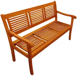 Möbelliebling Gartenbank Akazie 150 cm 3-Sitzer Sitzbank CORUNA