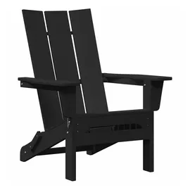 vidaXL Klappbarer Adirondack-Stuhl 80,5 x 74,5 x 90 cm schwarz