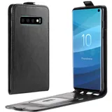 PROTECTORKING Samsung Galaxy S10 Flip Case schwarz