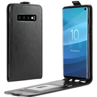 PROTECTORKING Samsung Galaxy S10 Flip Case schwarz