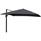 Mendler Gastronomie-Ampelschirm HWC-A96 300 x 300 cm anthrazit ohne Ständer drehbar