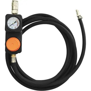 Güde Mobiler Druckminderer MDM 300 (einsetzbar für sämtliche Druckluftwerkzeuge, Manometer 0-12 bar, stufenlos einstellbar) Schwarz