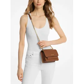 Michael Kors Claire Small Schultertasche Leder Brown