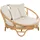 Beliani Sonneninsel 2er Set Loungemöbel beige