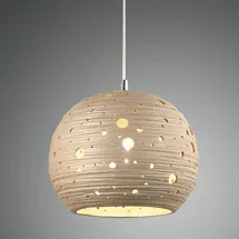 fabas luce gmbh Corvara 1-flg. E27 40W 30 cm Metall/Keramik Khaki