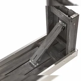 Wilk Gartenmöbel-Set Provence 3-teilig Anthrazit FSC