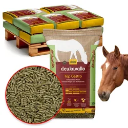 deukavallo Top Gastro 12x20kg - pelletiertes Kraftfutter mit reduziertem Stärke- und Zuckergehalt