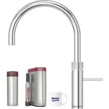 Quooker Fusion Round verchromt & PRO3 & CUBE Spudelwasser