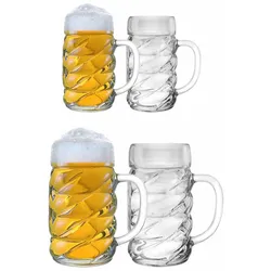 Stölzle Oberglas DIAMOND Maßkrug Bierkrug 4er Set