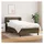 vidaXL Boxspringbett 100 x 200 cm Dunkelbraun