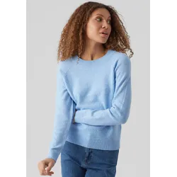 Rundhalspullover »VMDOFFY LS O-NECK BLOUSE GA NOOS«, Gr. M (38), Little Boy Blue MELANGE, , 86576431-M