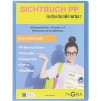 Pagna School Sichtbuch DIN A4, 20 Hüllen hellblau