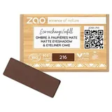 Zao Augen Lidschatten-PrimerMatte Eyeshadow Refill 216 Brown 1,3 g ()