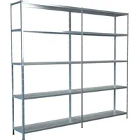 SCHULTE Regalwelt Schulte Set 1 Steckregal und 1 Anbauregal Verzinkt 200 cm x 220 cm x 35 cm
