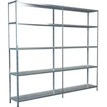SCHULTE Regalwelt Schulte Set 1 Steckregal und 1 Anbauregal Verzinkt 200 cm x 220 cm x 35 cm