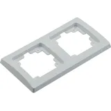 ChiliTec Abdeckrahmen Delphi 2-fach Weiß