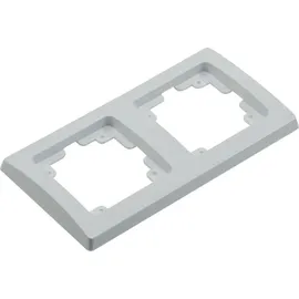 ChiliTec Abdeckrahmen Delphi 2-fach Weiß