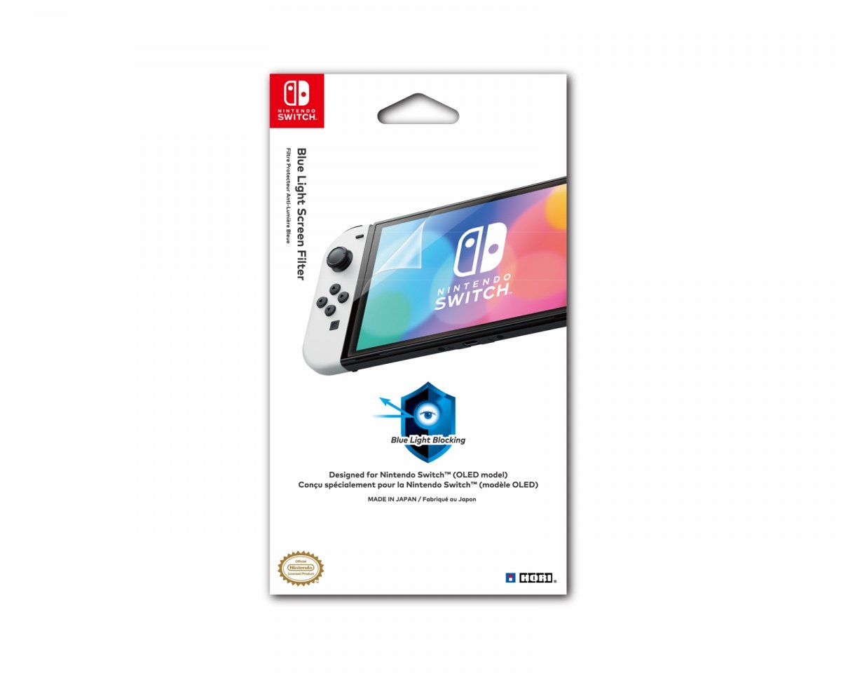 Preisvergleich Produktbild Hori Anti Blue Light Bildschirmschutzfolie Für Nintendo Switch OLED